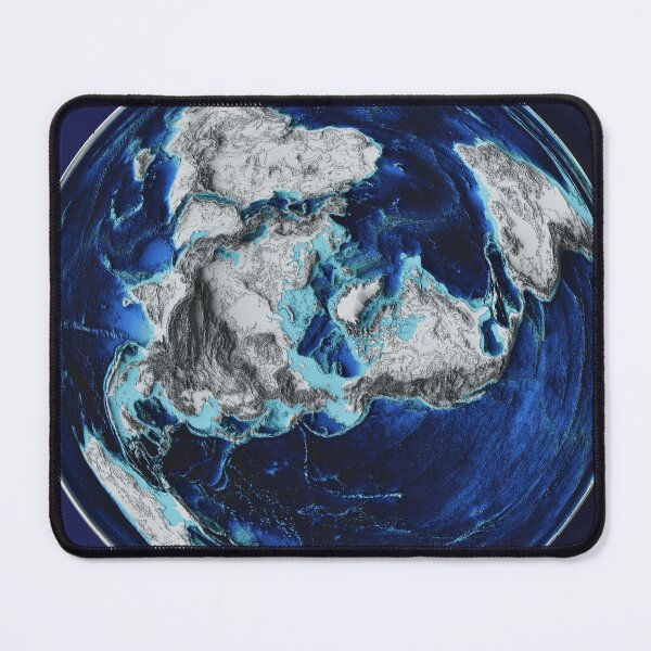 Item preview, World elevation map (EPSG:3571) designed and sold by joewdavies.