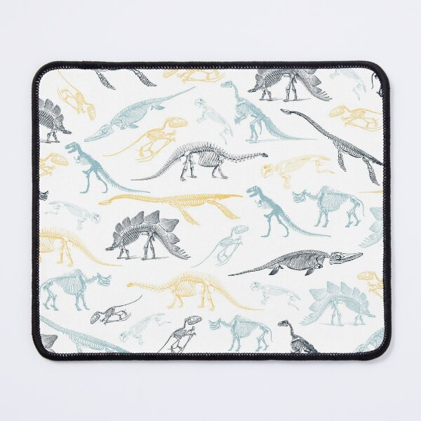 Item preview, Colorful yellow and green dinosaur skeleton fossils pattern designed and sold by CynthiaGraphics.