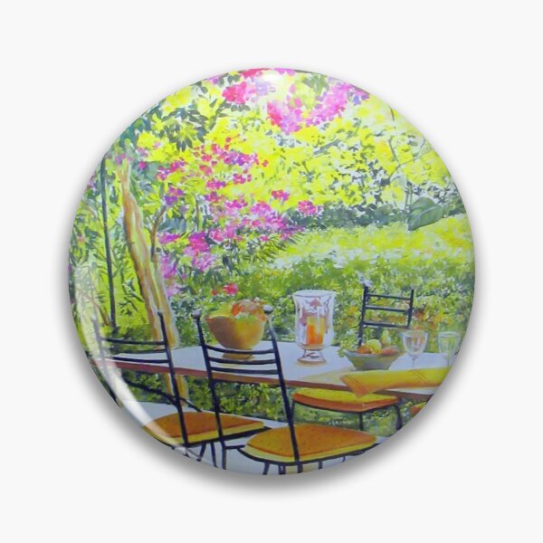 Item preview, Provencal landscape, terrace in summer, terrace in Provence, Provencal farmhouse, summer colors designed and sold by bastidecreation.