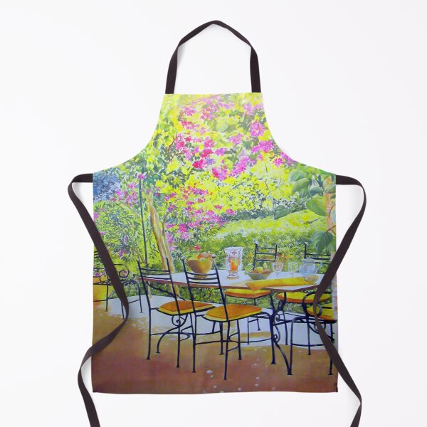Item preview, Provencal landscape, terrace in summer, terrace in Provence, Provencal farmhouse, summer colors designed and sold by bastidecreation.