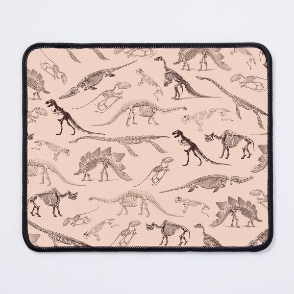 Item preview, Beige and brown dinosaur skeleton fossils pattern designed and sold by CynthiaGraphics.
