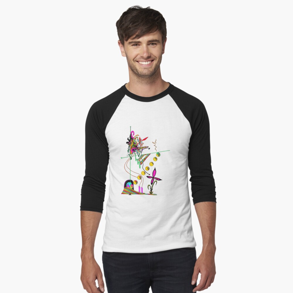 Item preview, Baseball ¾ Sleeve T-Shirt designed and sold by EckerRobertsArt.
