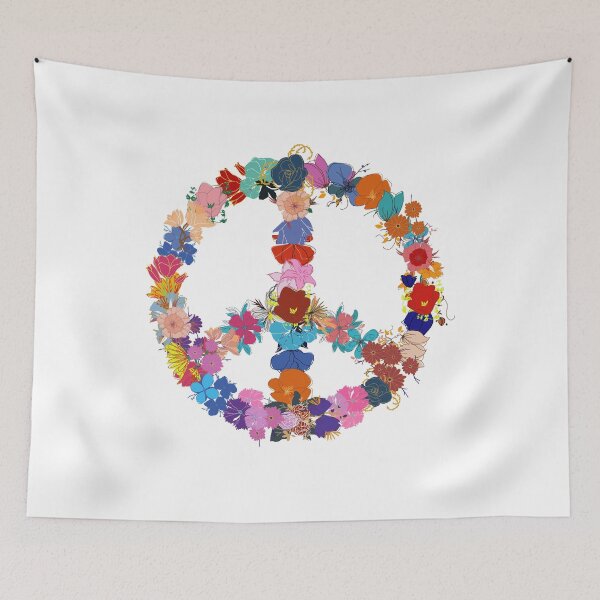 Item preview, Floral Peace Sign designed and sold by molamode.