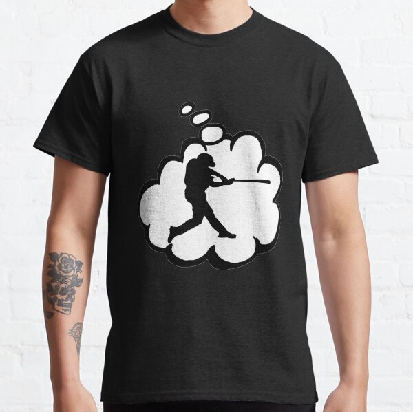Day Dreaming Would Rather be Playing Baseball Thought Bubble Classic T-Shirt