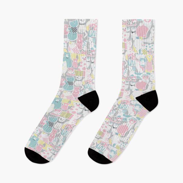 Item preview, Pastel cats pattern designed and sold by Catalina2202.