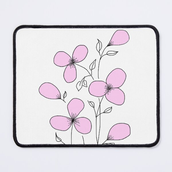 Item preview, Delicate Tulips. Bloom small. Pink flowers with leaves graphic drawing with watercolor elements. designed and sold by ZheltakovaIana.