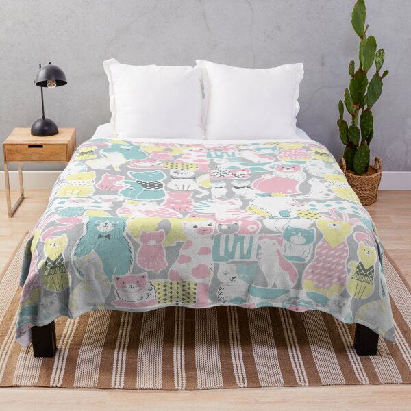 Item preview, Pastel cats pattern designed and sold by Catalina2202.