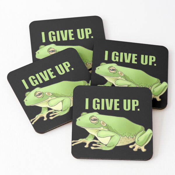 Item preview, Giving up frog. designed and sold by IamJustin.