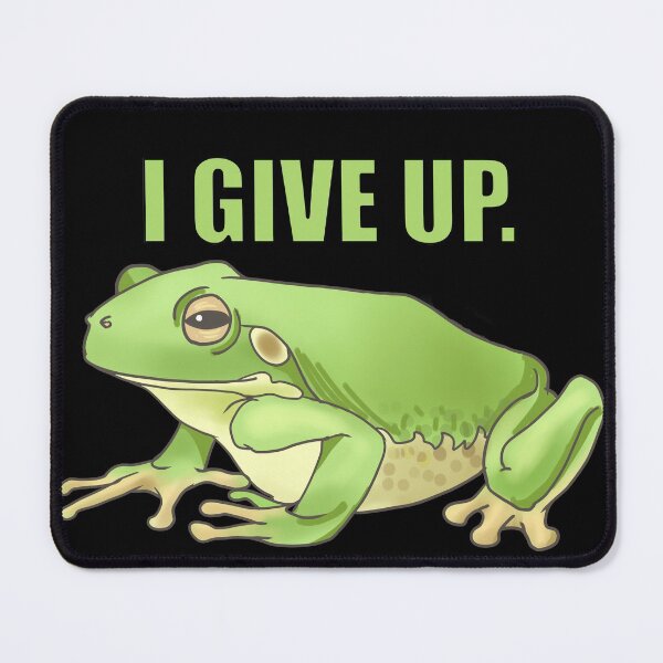 Item preview, Giving up frog. designed and sold by IamJustin.