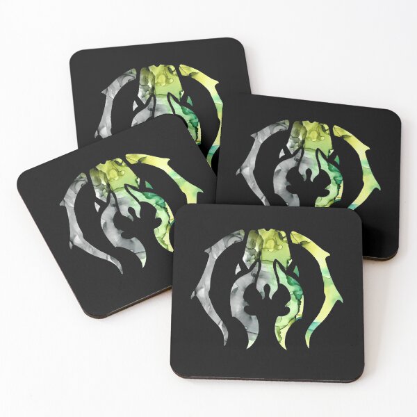 Item preview, MTG Golgari Swarm Ravnica Guild Insignia Logo Black Background designed and sold by GingerCatGifts.