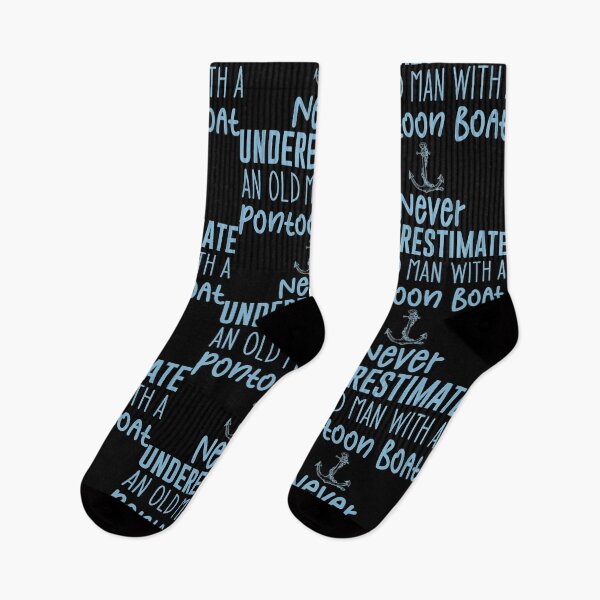 Item preview, Never Underestimate An Old Man With A Pontoon Boat - Sailing Sailor Sarcastic Funny Hilarious Present For Mom, Dad , Girlfriend Or Boyfriend designed and sold by Aymanclothings.