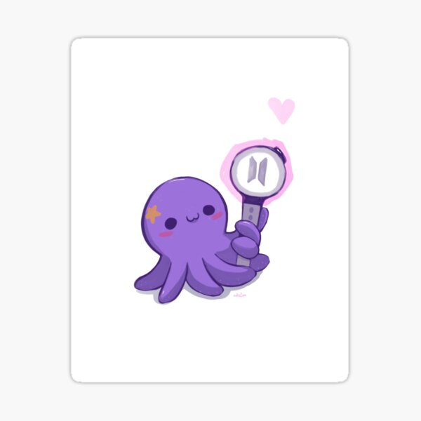 "Little Octopus Bts & Coldplay Collaboration" Sticker for Sale by TheBrodisStore Redbubble