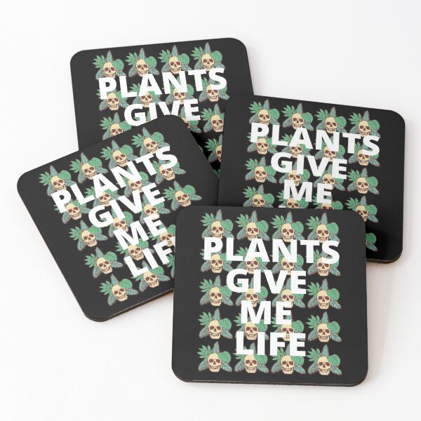 Item preview, Plants Give Me Life Skull Foliage  designed and sold by Vegginitup.