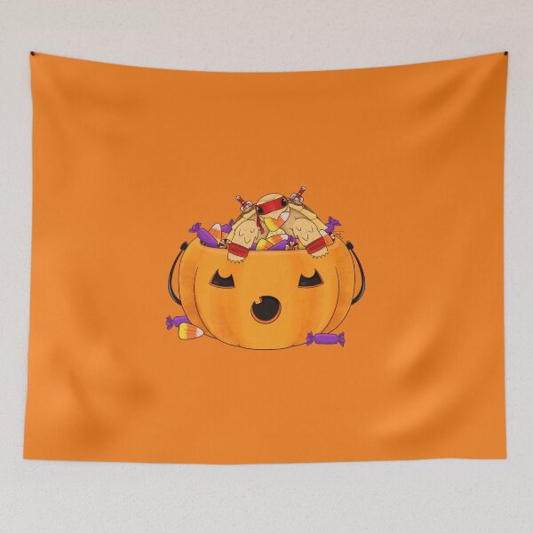 Item preview, Sulcata Tortoise in Halloween Costume! Sulcata, Pumpkin and Candys II designed and sold by anacecilia.
