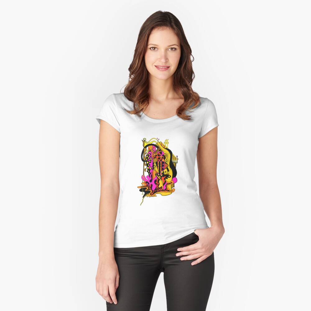 Item preview, Fitted Scoop T-Shirt designed and sold by EckerRobertsArt.