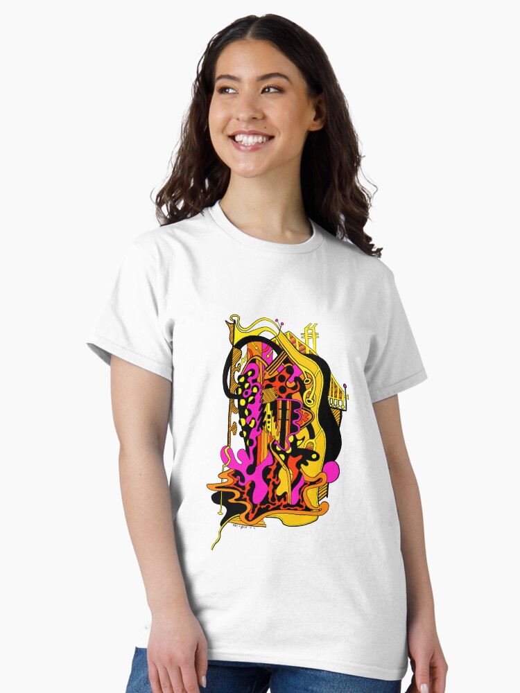 Thumbnail 2 of 7, Classic T-Shirt, One Flight Up designed and sold by EckerRobertsArt.