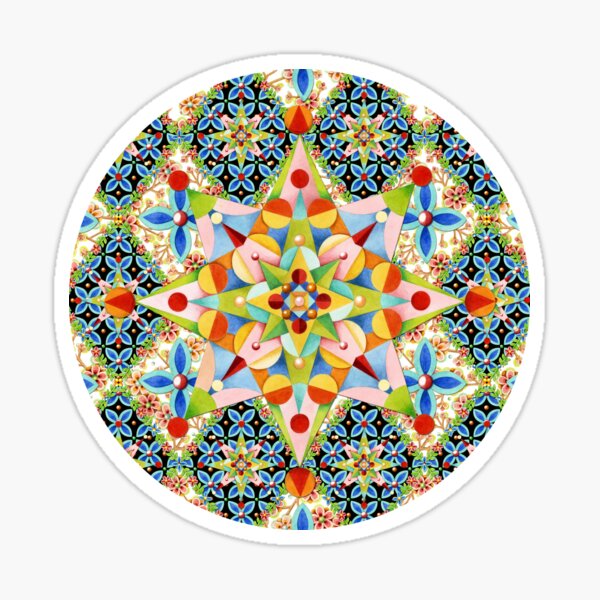 Elizabethan Blossom Starburst Sticker