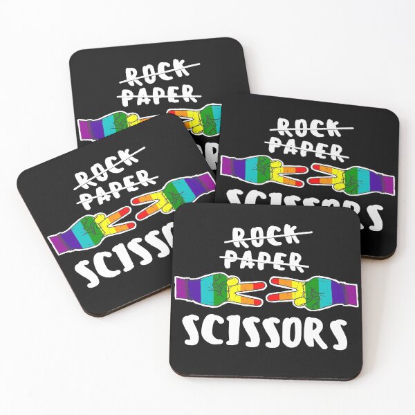 Item preview, Rock Paper Scissors LGBT-Q Gay Pride Proud Ally Rainbow Flag designed and sold by NUMAcreations.
