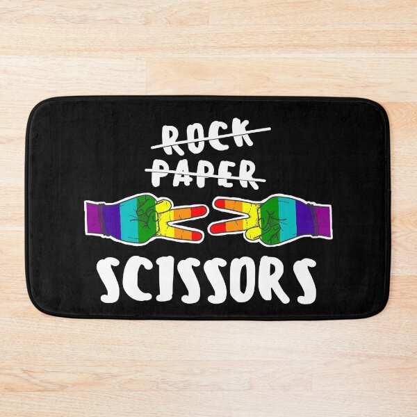 Item preview, Rock Paper Scissors LGBT-Q Gay Pride Proud Ally Rainbow Flag designed and sold by NUMAcreations.