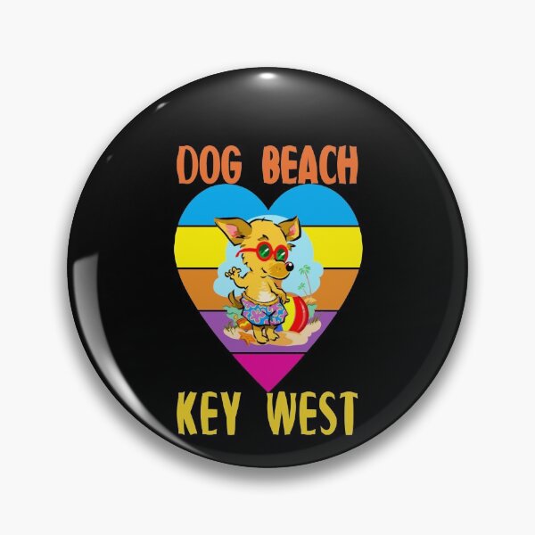 Item preview, Dog Beach Key West Florida Keys Cute Dog Rainbow Heart designed and sold by KeysTreasures.