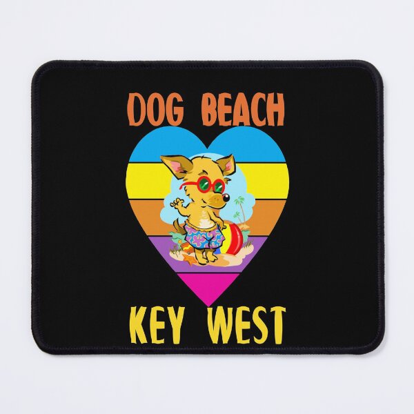 Item preview, Dog Beach Key West Florida Keys Cute Dog Rainbow Heart designed and sold by KeysTreasures.