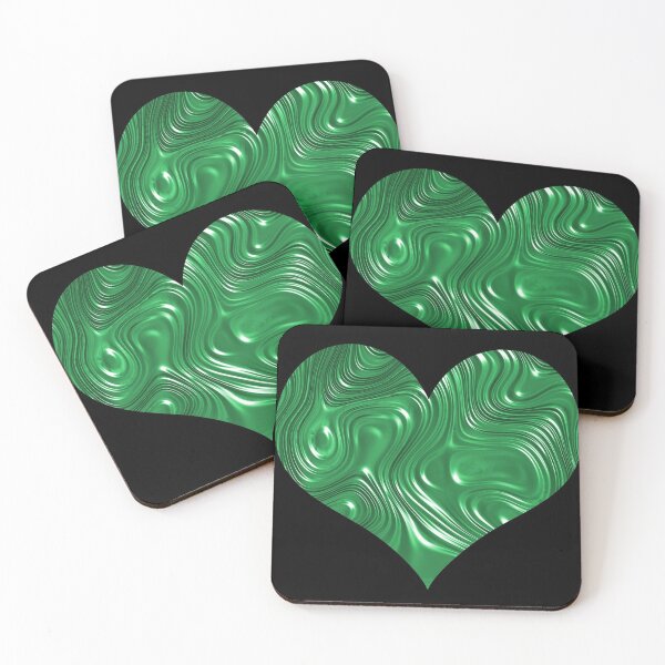 Item preview, Green Metallic Heart designed and sold by StephenMollie.