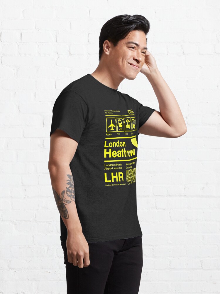 Alternate view of LHR London Heathrow Airport Data Classic T-Shirt