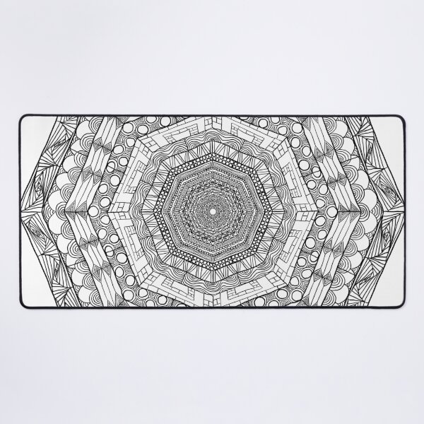 Item preview, Hand drawn wacky wonky doodle mandala designed and sold by Pragonette.