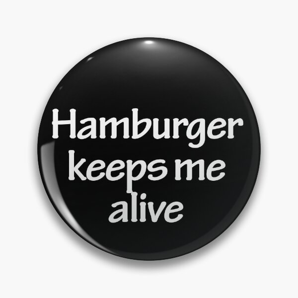 Artikelvorschau, Hamburger hält mich am Leben entworfen und verkauft von Nikmay Design.