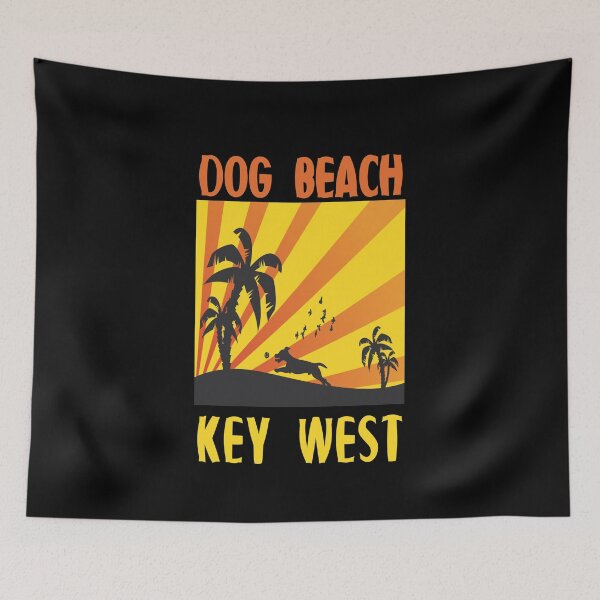 Item preview, Dog Beach Key West Florida Keys Dog Chasing Ball designed and sold by KeysTreasures.