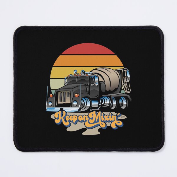 Item preview, Keep on Mixin’ Retro Concrete Cement Mixer Truck Cartoon designed and sold by hobrath.