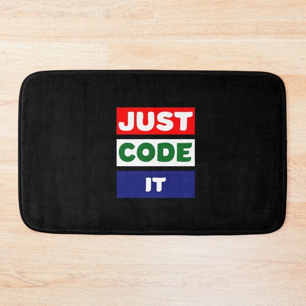 Item preview,  JUST CODE IT coder programmer nerd computer i love coding funny friendly gift idea designed and sold by ELPRONTO-DESIGN.