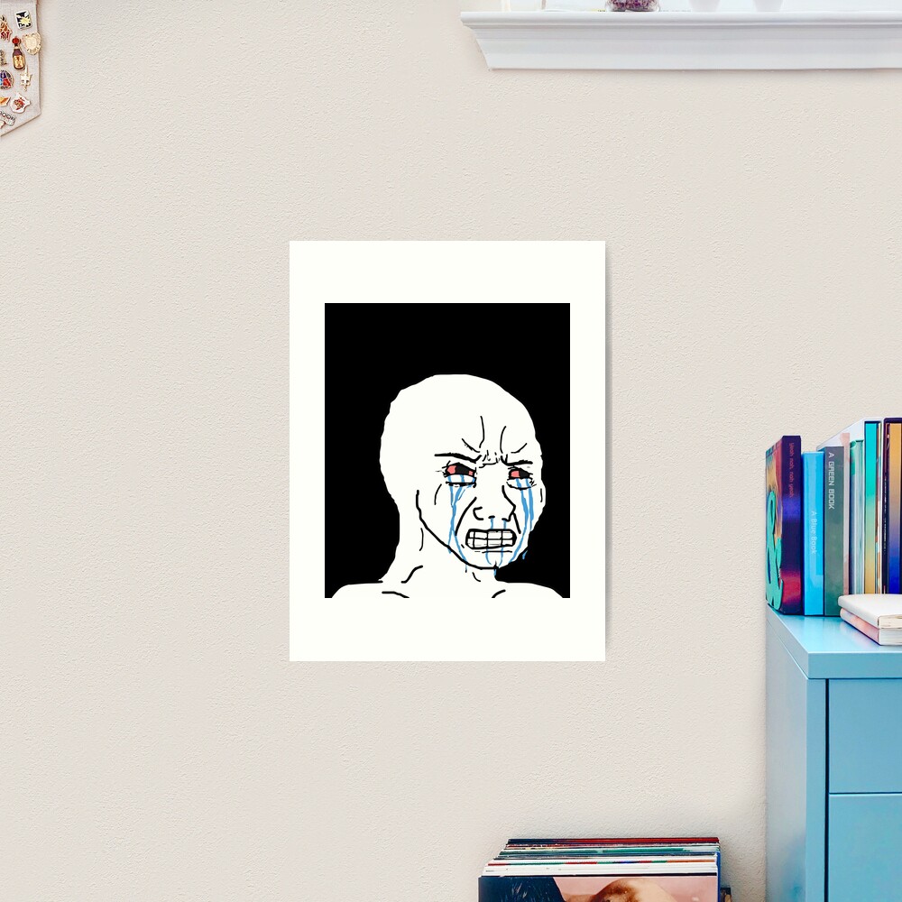 Crying Troll Face Art Prints for Sale