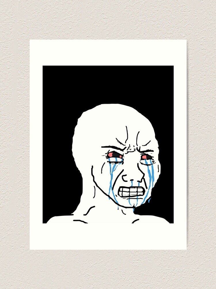 Sad Crying Meme Face | Sticker