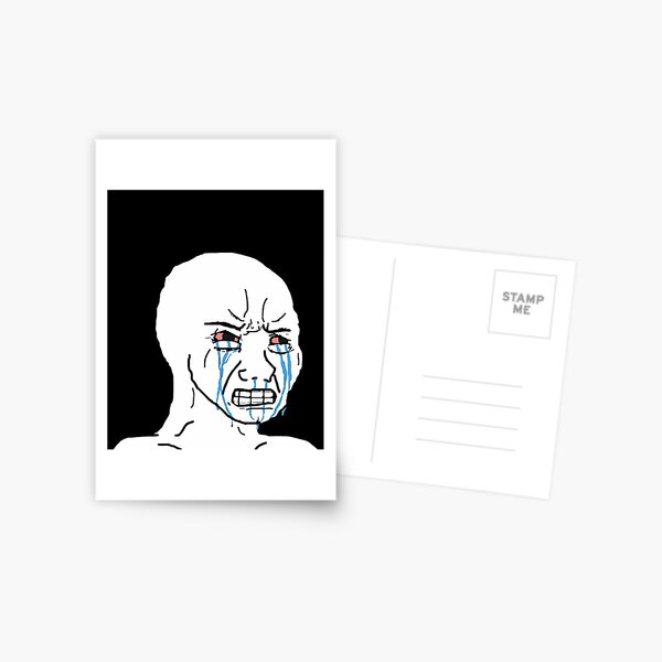 Sad Face Meme Postcards for Sale