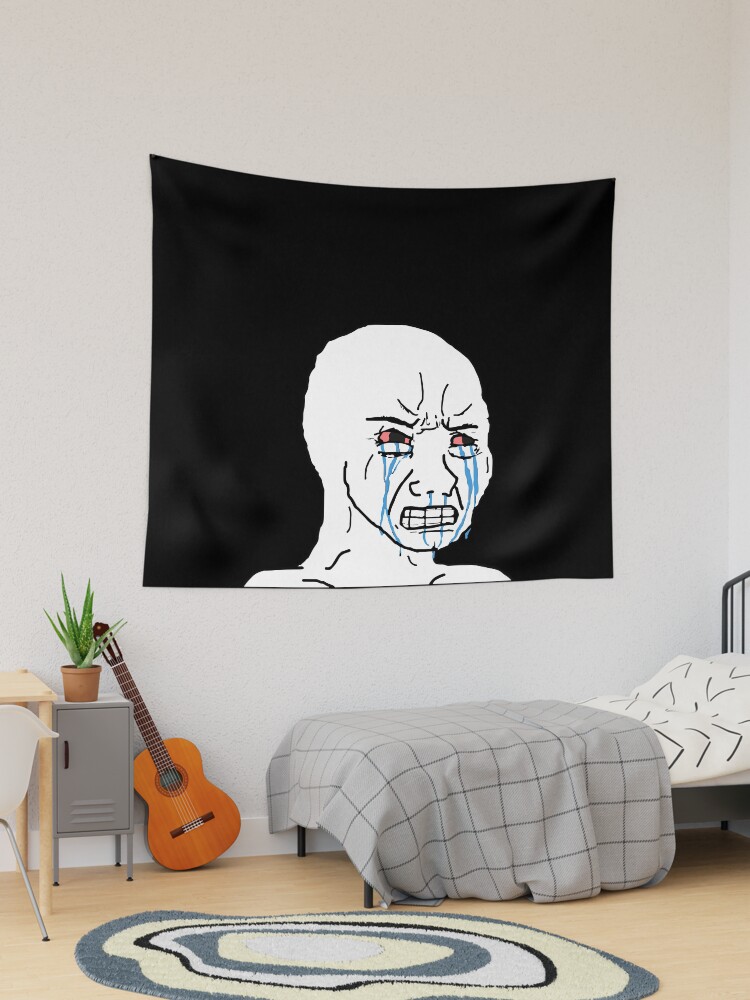 Sad Crying Meme Face | Sticker