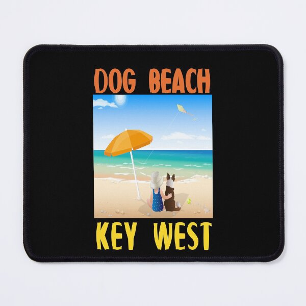 Item preview, Dog Beach Key West Florida Keys Child and Dog Under Umbrella designed and sold by KeysTreasures.