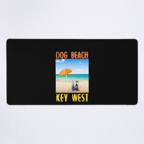 Item preview, Dog Beach Key West Florida Keys Child and Dog Under Umbrella designed and sold by KeysTreasures.