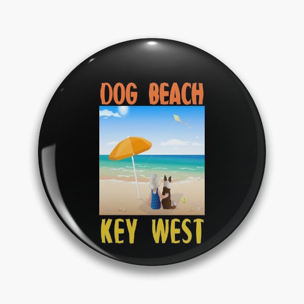 Item preview, Dog Beach Key West Florida Keys Child and Dog Under Umbrella designed and sold by KeysTreasures.