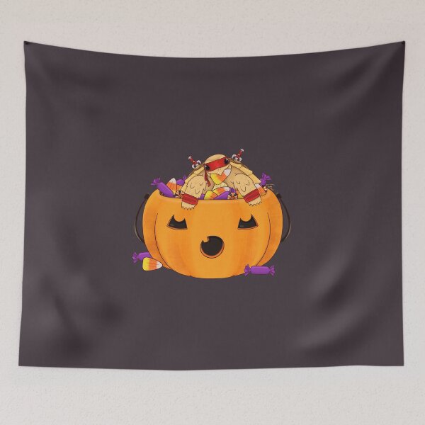 Item preview, Sulcata Tortoise in Halloween Costume! Sulcata, Pumpkin and Candys III designed and sold by anacecilia.