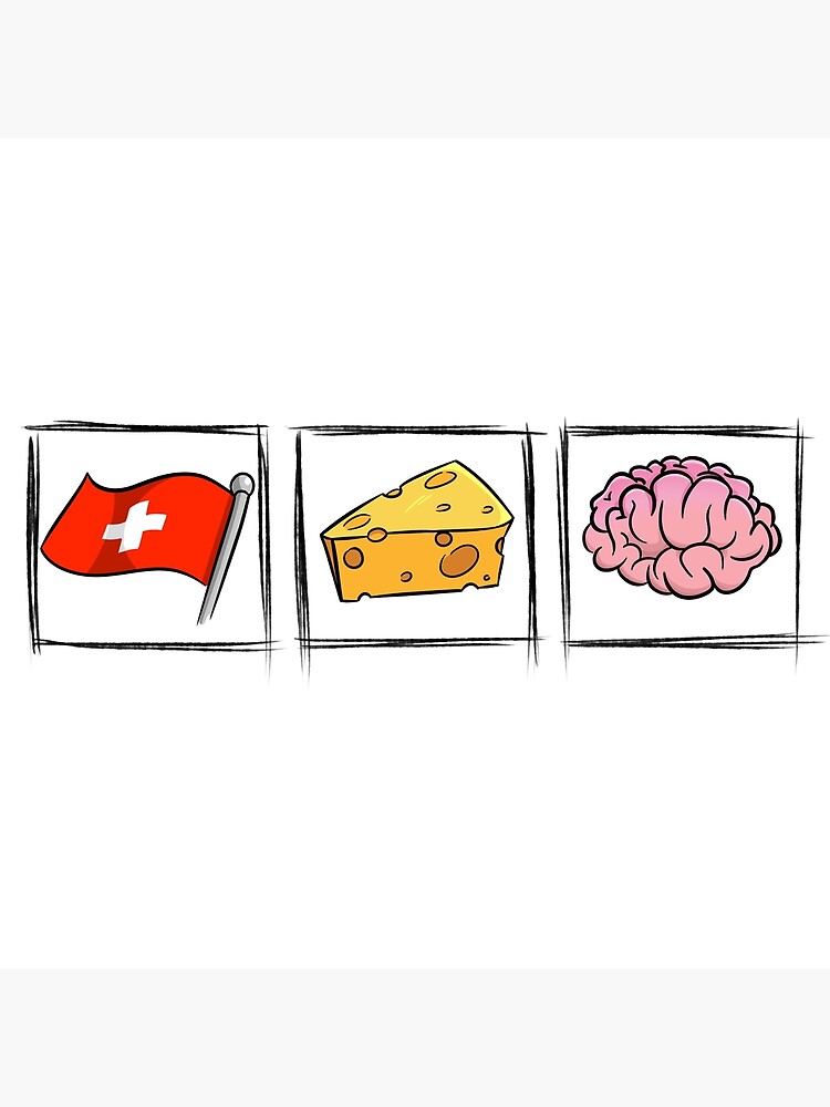 "Swiss Cheese Brain" Poster by MickeyHalligan Redbubble