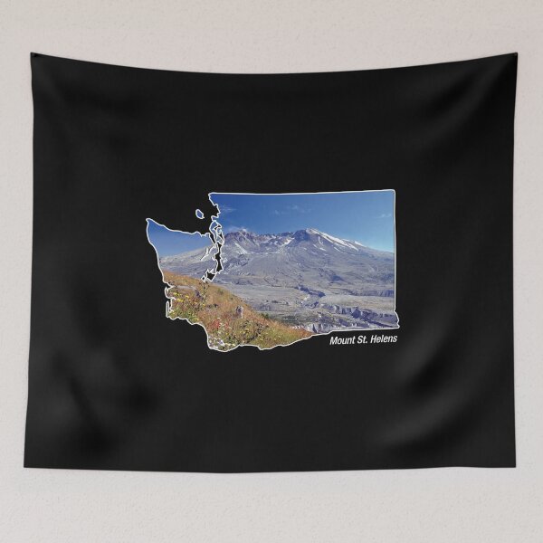 Item preview, Mount St. Helens Map ~ Washington Volcano designed and sold by abowlofsoda.