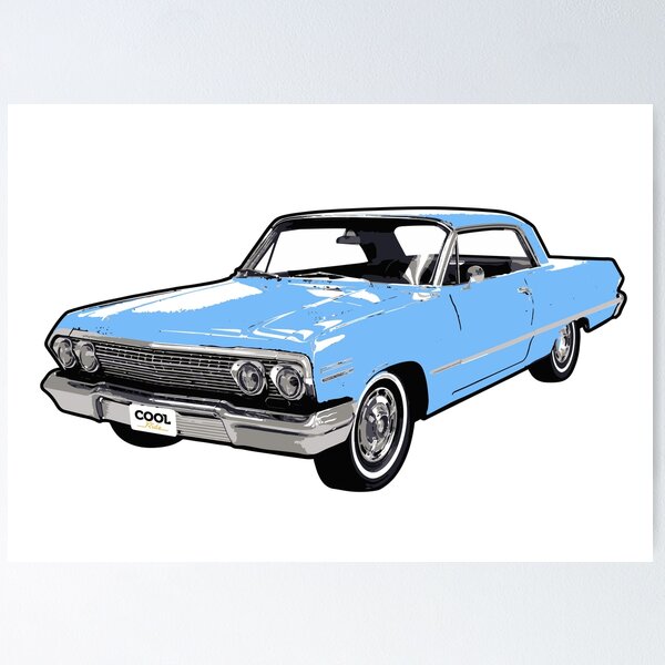 CHEVROLET　Impala63 coupe A3Poster CHEVROLET Impala63 coupe A3Poster 1963 Chevrolet Impala
