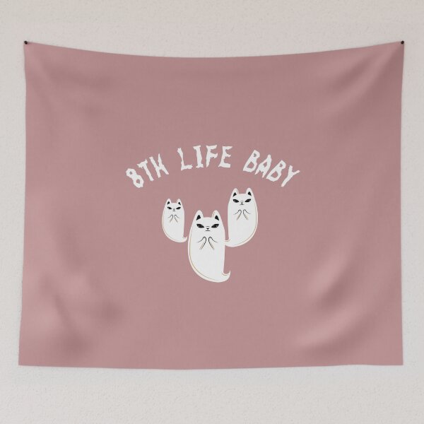 Item preview, 8th Life Baby - Funny, spooky Cat Ghost  designed and sold by Theleochick.
