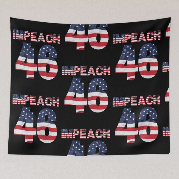 Item preview, IMPEACH 46 BIDEN Republican Conservative Anti-Biden  designed and sold by Vibbin4Life33.