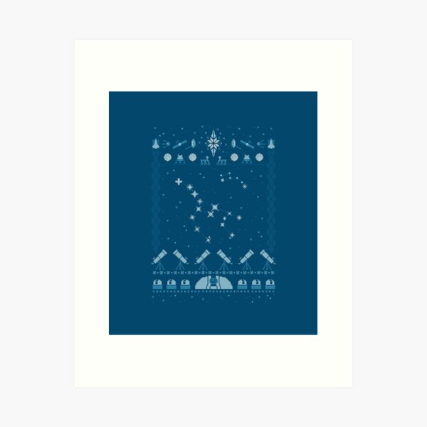 Ugly Astronomy Sweater Art Print