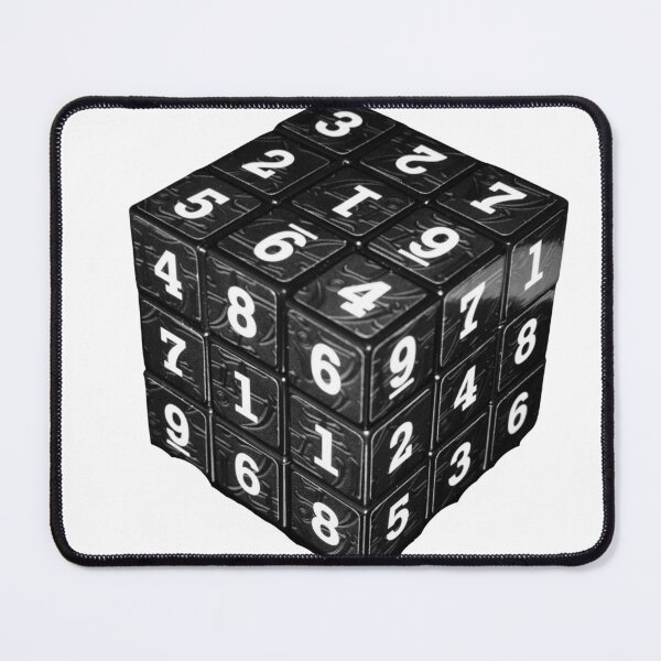 Item preview, Numberblocks cube block game square puzzle black designed and sold by Reo12.