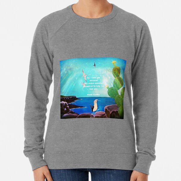 I LOVE YOU Inspirational Quote Lightweight Sweatshirt