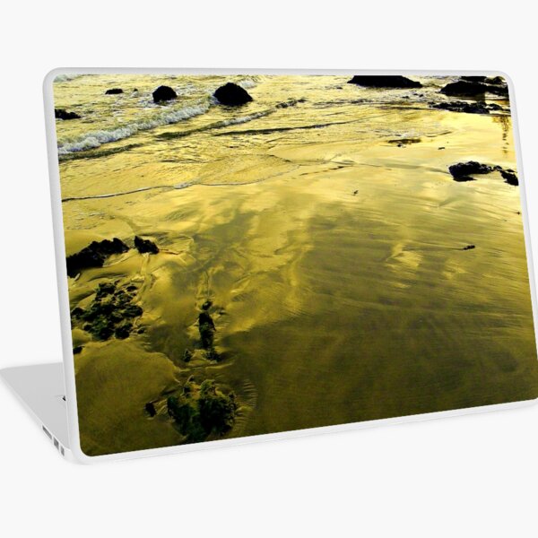 Golden Tide Laptop Skin