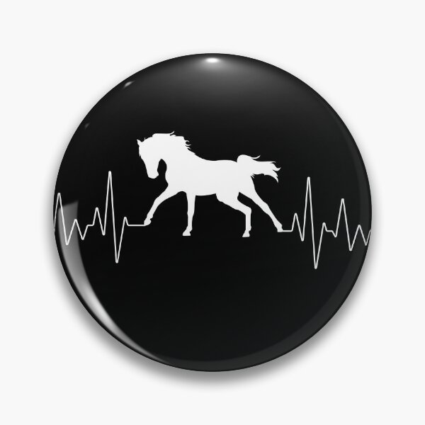 Item preview, Heartbeat horse love frequency pulse lover rider heart designed and sold by der-faun.